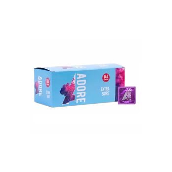 Pasante Adore Condoms Extra Sure - Clinic Pack [Pack of 144]