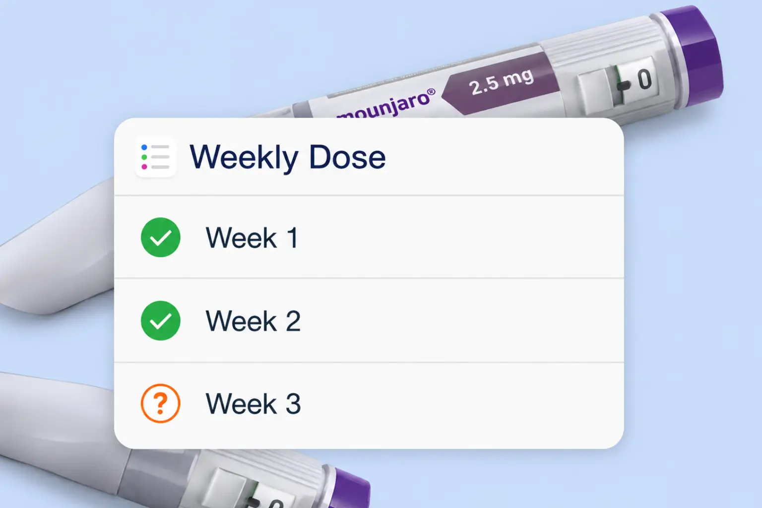 missed weekly weight loss injection